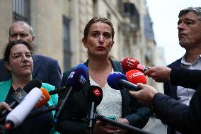 The Ecologists Party Meets PM Lacornu - Paris