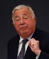 Gerard Larcher At Symposium on The 150th Anniversary of The Republic - Paris