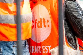 Strike Demonstration Organized In Troyes - France