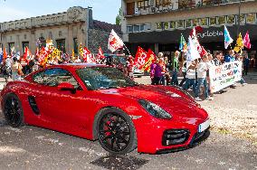 Strike Demonstration Organized In Troyes - France