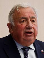 Gerard Larcher At Symposium on The 150th Anniversary of The Republic - Paris