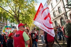 Strike Demonstration Organized In Troyes - France
