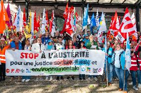 Strike Demonstration Organized In Troyes - France
