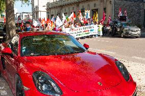 Strike Demonstration Organized In Troyes - France