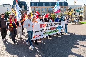 Strike Demonstration Organized In Troyes - France