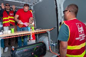 Strike Demonstration Organized In Troyes - France