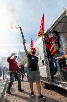 Strike Demonstration Organized In Troyes - France