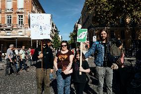 Inter-Union Mobilization in Toulouse - France