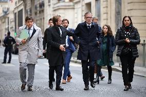 Olivier Faure Meets French Prime Minister In Paris - France