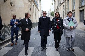 Olivier Faure Meets French Prime Minister In Paris - France