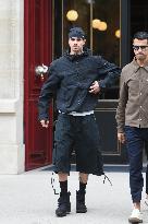 PFW - Romeo Beckham Leaves His Hotel