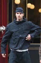 PFW - Romeo Beckham Leaves His Hotel