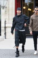 PFW - Romeo Beckham Leaves His Hotel
