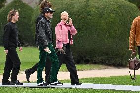 PFW Loewe Outside Arrivals