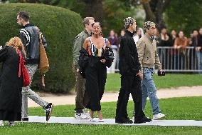 PFW Loewe Outside Arrivals