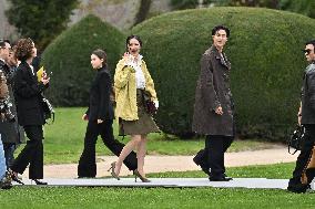 PFW Loewe Outside Arrivals