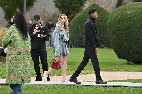 PFW Loewe Outside Arrivals