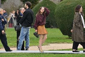 PFW Loewe Outside Arrivals