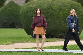 PFW Loewe Outside Arrivals