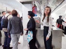 Queen Letizia Opens Academic Year In Lumbier - Spain