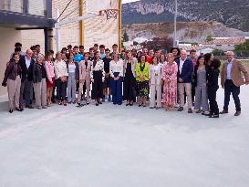 Queen Letizia Opens Academic Year In Lumbier - Spain