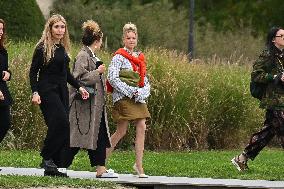 PFW Loewe Outside Arrivals