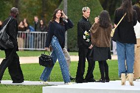 PFW Loewe Outside Arrivals