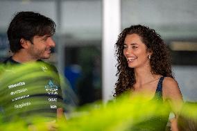 Carlos Sainz And Girlfriend Rebecca Donaldson At Singapore Grand Prix