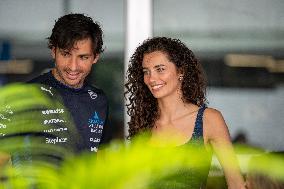 Carlos Sainz And Girlfriend Rebecca Donaldson At Singapore Grand Prix
