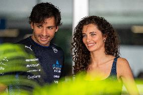Carlos Sainz And Girlfriend Rebecca Donaldson At Singapore Grand Prix