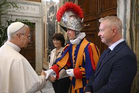 Pope Leo XIV Welcomes The Pontifical Swiss Guard - Vatican