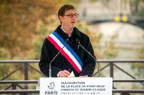 Inauguration of The Place Du Pont Neuf Christo and Jeanne Claude - Paris