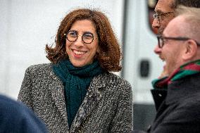 Inauguration of The Place Du Pont Neuf Christo and Jeanne Claude - Paris