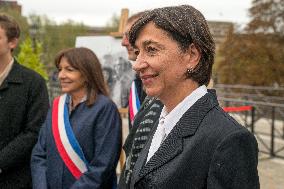 Inauguration of The Place Du Pont Neuf Christo and Jeanne Claude - Paris