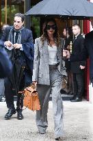 PFW - Victoria Beckham Leaving La Reserve Hotel