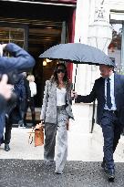 PFW - Victoria Beckham Leaving La Reserve Hotel