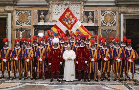 Pope Leo XIV Welcomes The Pontifical Swiss Guard - Vatican