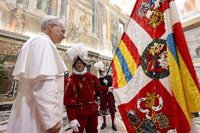 Pope Leo XIV Welcomes The Pontifical Swiss Guard - Vatican
