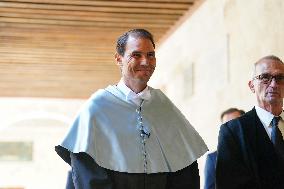 Rafael Nadal Invested Doctor 'Honoris Causa' By University of Salamanca - Spain
