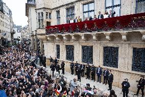 Abdication Ceremony of Luxembourg Grand Duke Henri - Balcony - Luxembourg
