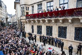 Abdication Ceremony of Luxembourg Grand Duke Henri - Balcony - Luxembourg