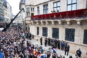 Abdication Ceremony of Luxembourg Grand Duke Henri - Balcony - Luxembourg