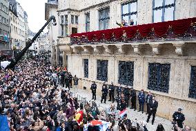 Abdication Ceremony of Luxembourg Grand Duke Henri - Balcony - Luxembourg