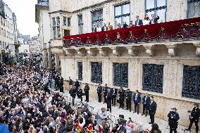Abdication Ceremony of Luxembourg Grand Duke Henri - Balcony - Luxembourg