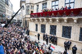Abdication Ceremony of Luxembourg Grand Duke Henri - Balcony - Luxembourg