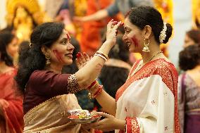 Sindhoor Khela Ritual - India