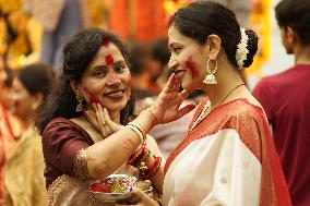 Sindhoor Khela Ritual - India