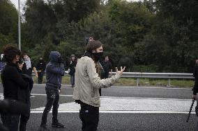 Protesters Clash With Police At General Strike - Milan