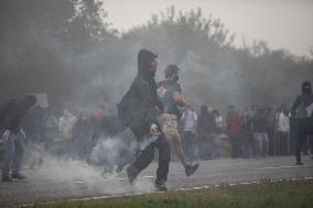 Protesters Clash With Police At General Strike - Milan