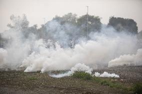 Protesters Clash With Police At General Strike - Milan